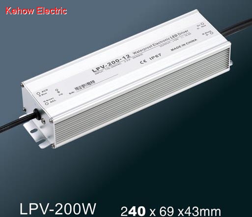 200W waterproof switching power supply